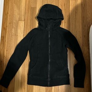 lululemon athletica Black Scuba Full-Zip Hoodie